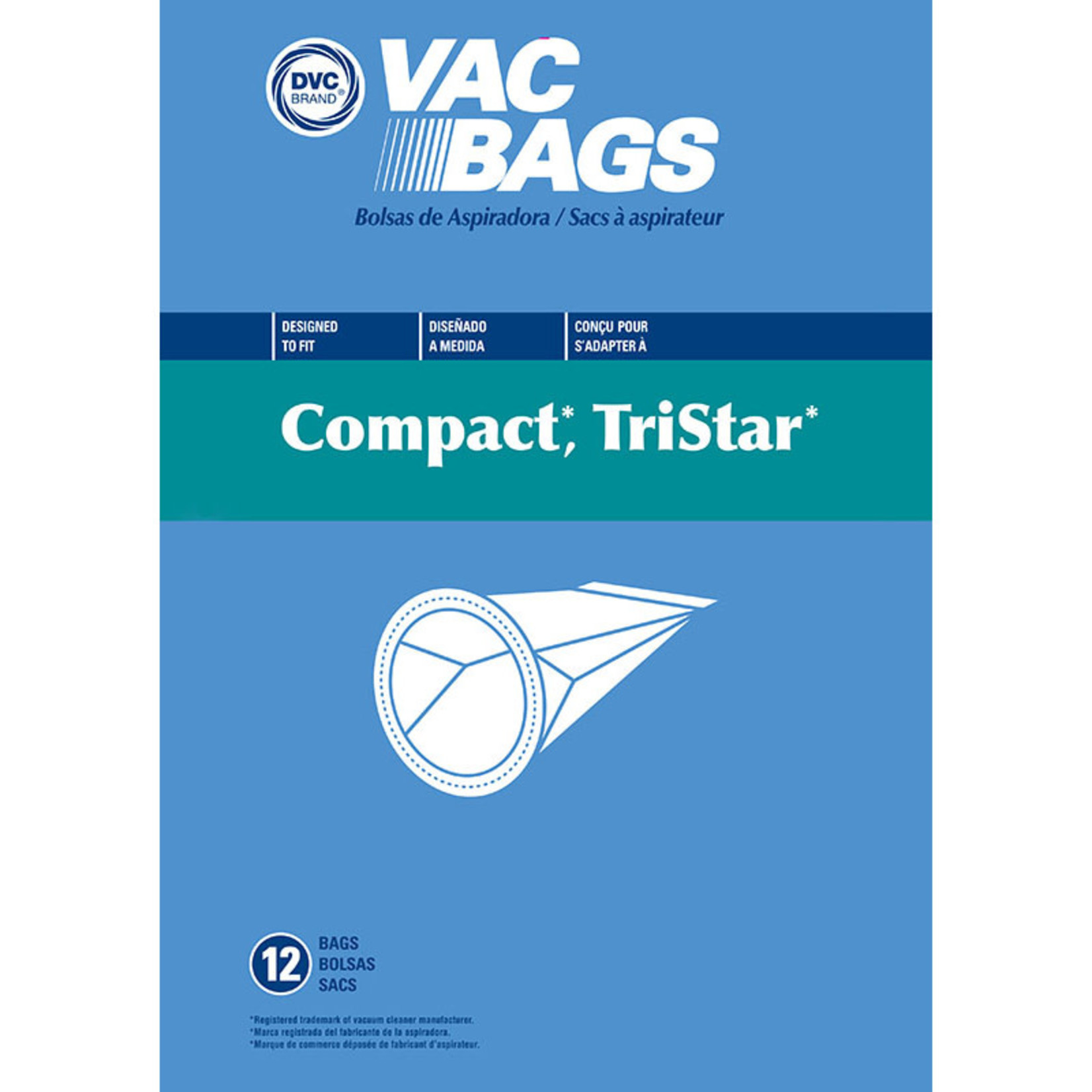 DVC DVC Compact TriStar and Miracle Mate Bags (12pk)