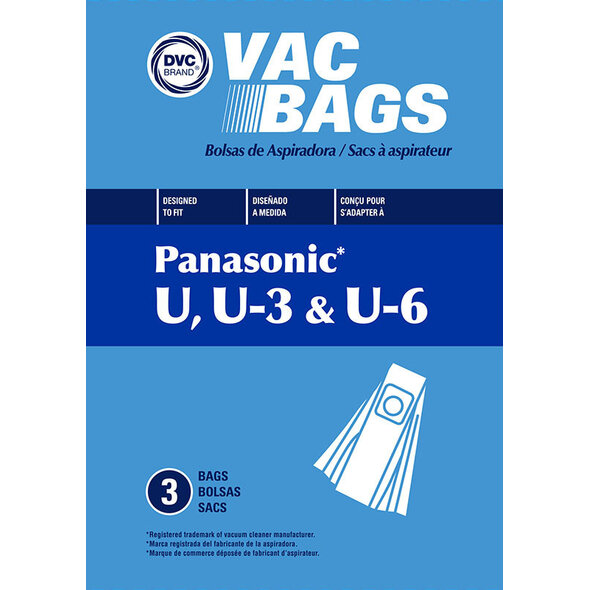 Panasonic Panasonic Style U, U-3, U-6, & MC-115P Paper Vacuum Bags - 3-Pack