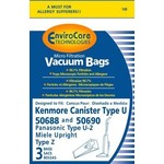 Kenmore Kenmore Style "U", 50688 & 50690 Paper Vacuum Bags  - 3-Pack