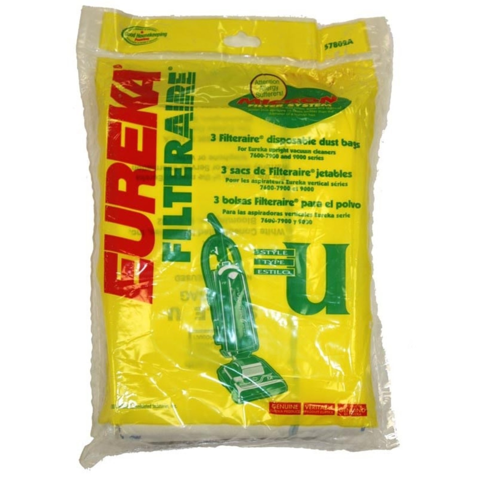 Eureka Eureka Style "U" Premium Filteraire Vacuum Bags - 3pk