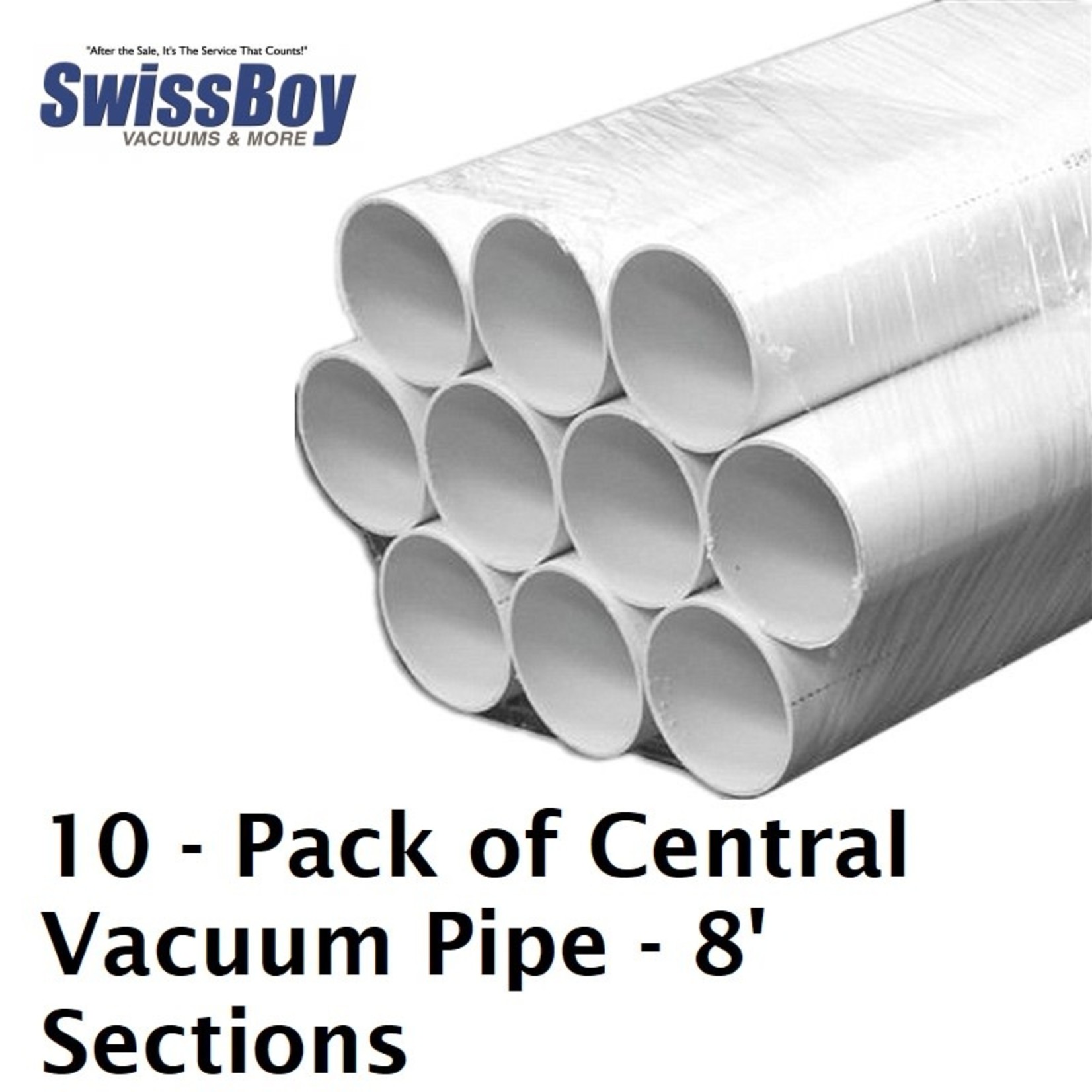 BEAM Central Vacuum 7.5' Stick of Pipe (Bundle of 10)