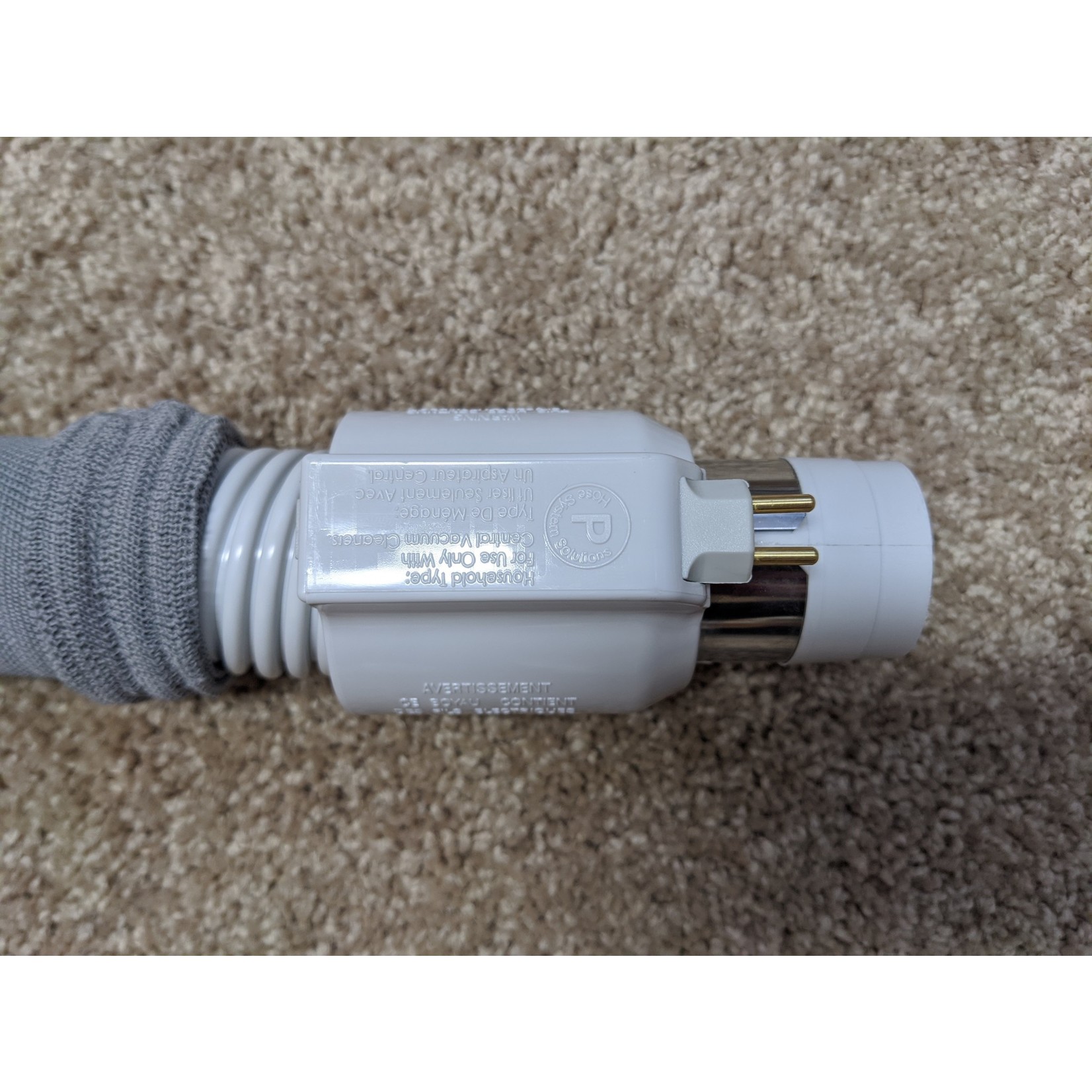 Swiss Boy 35' Dual-Volt Central Vacuum Hose with Sock & Tool Set - Direct Connect