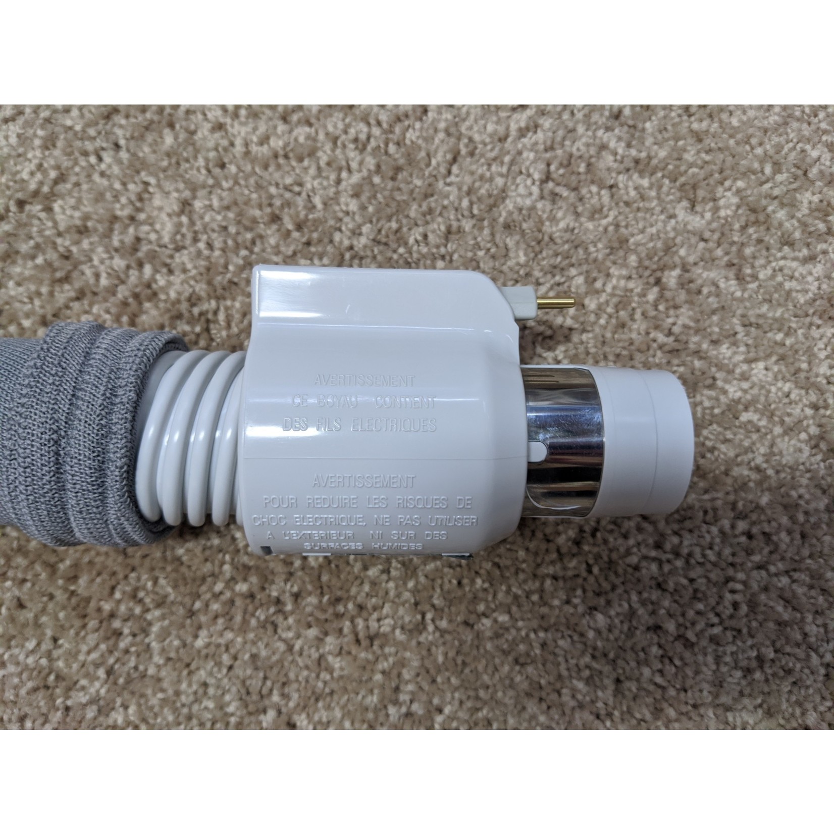 Swiss Boy 30' Dual-Volt Central Vacuum Hose with Sock & Tool Set - Direct Connect