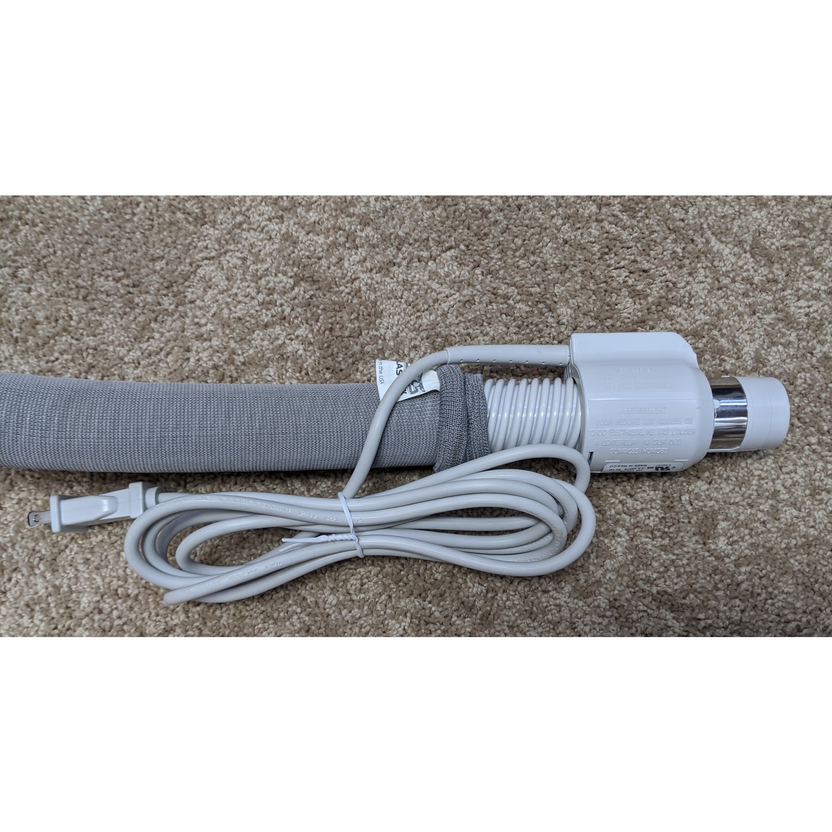Swiss Boy 30' Dual-Volt Central Vacuum Hose with Sock & Tool Set - Pig Tail