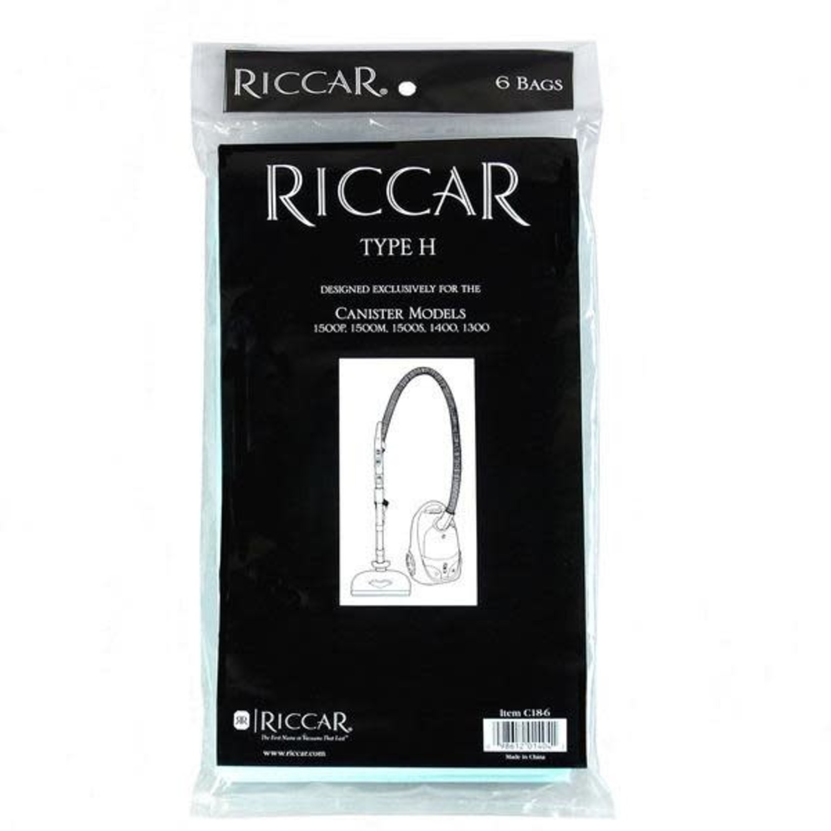 Riccar Riccar Type "H" Bag Vacuum Bags - 6pk - C18-6