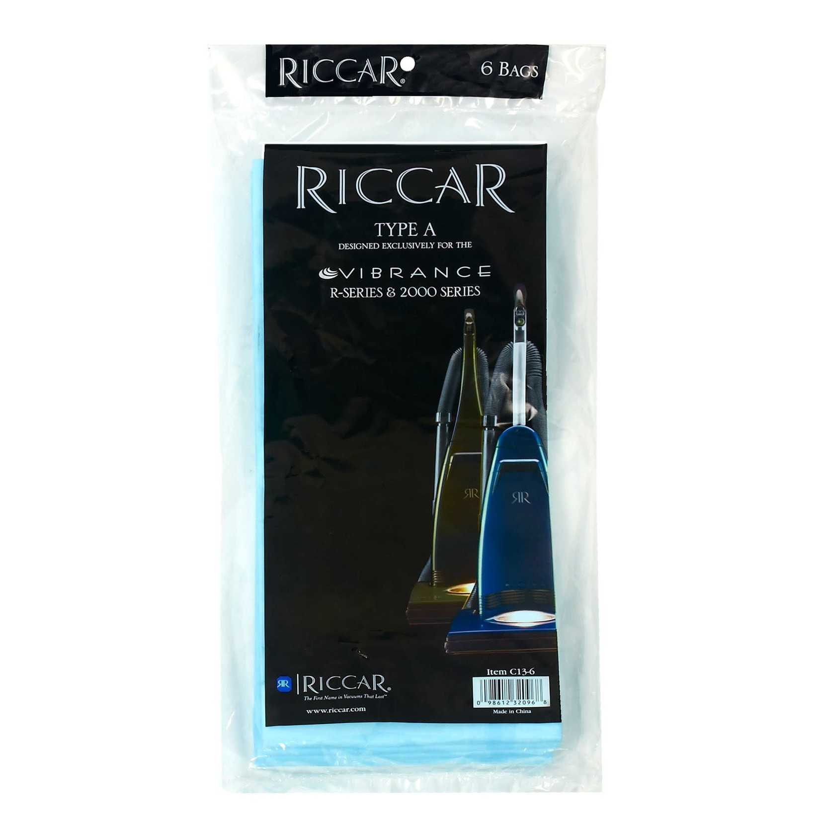 Riccar Riccar Type "A" Paper Vacuum Bags - 6pk - C13-6