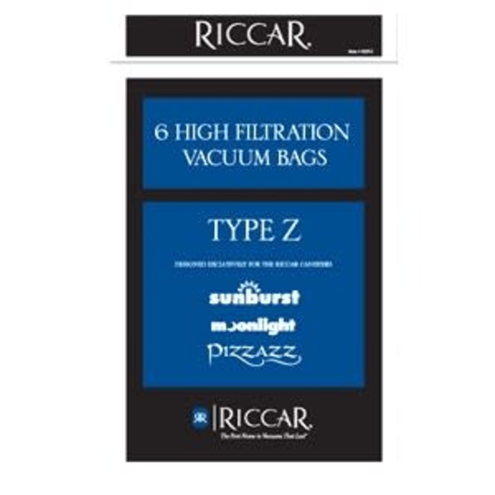 Riccar Riccar Style "Z" Paper Vacuum Bags - 6pk