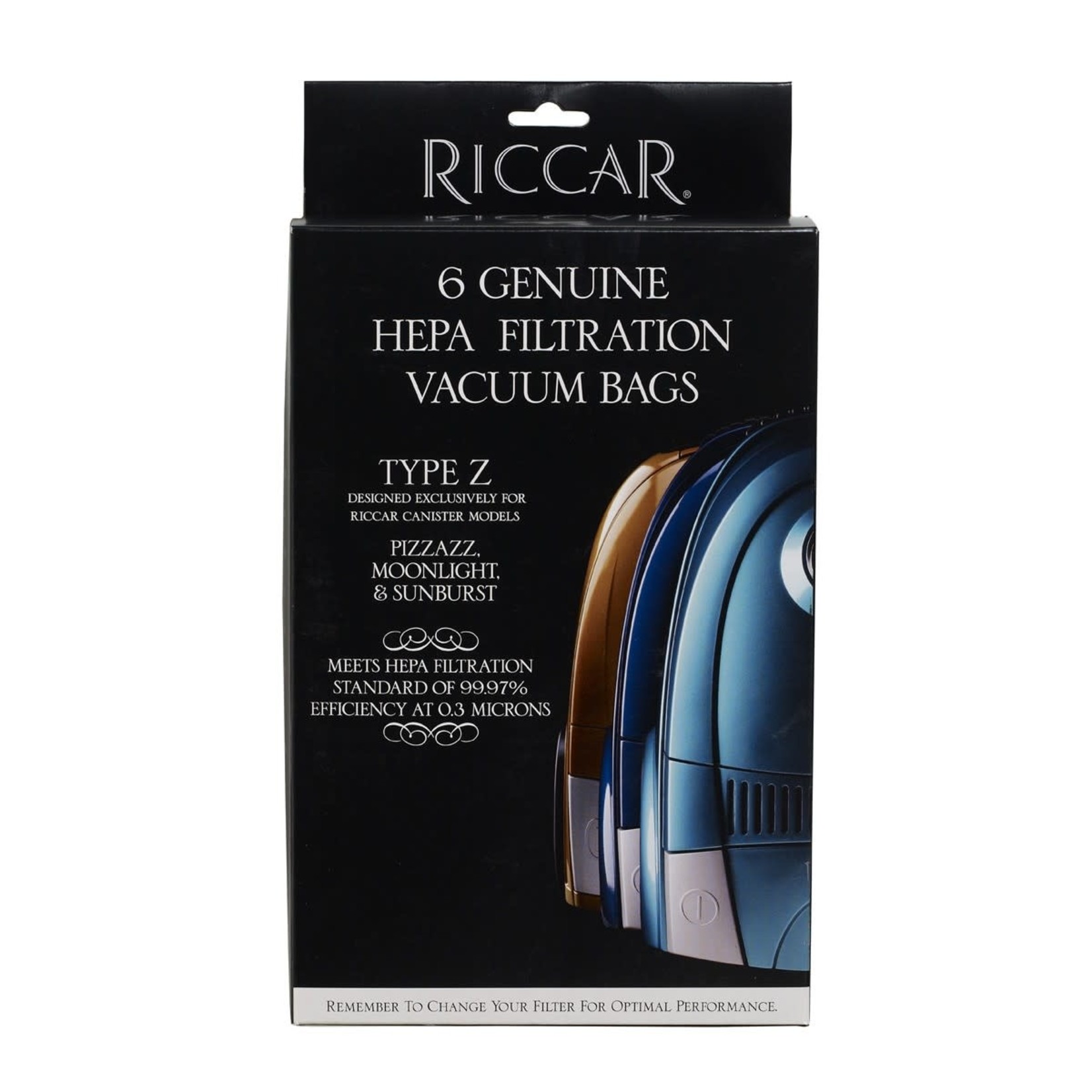 Riccar Riccar Type "Z" HEPA Vacuum Bags - 6pk - RZH-6