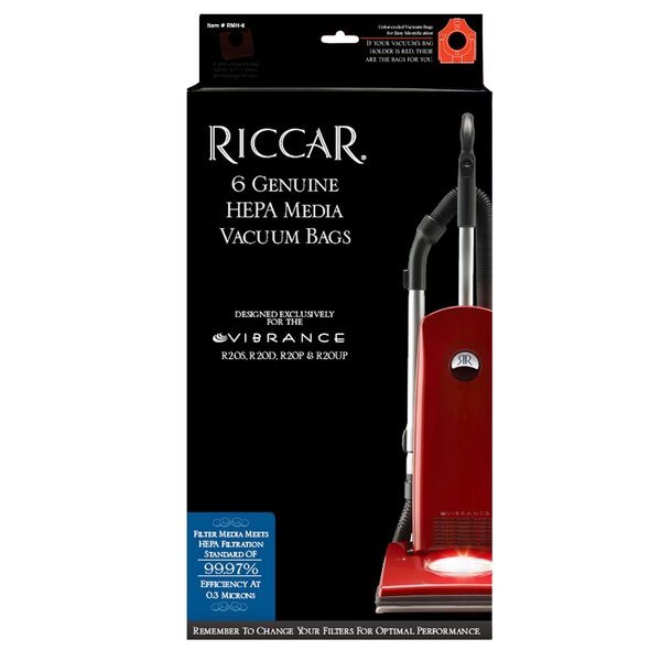 Riccar Riccar Type M R20 Series HEPA Vacuum Bags - 6-Pack - RMH-6.2