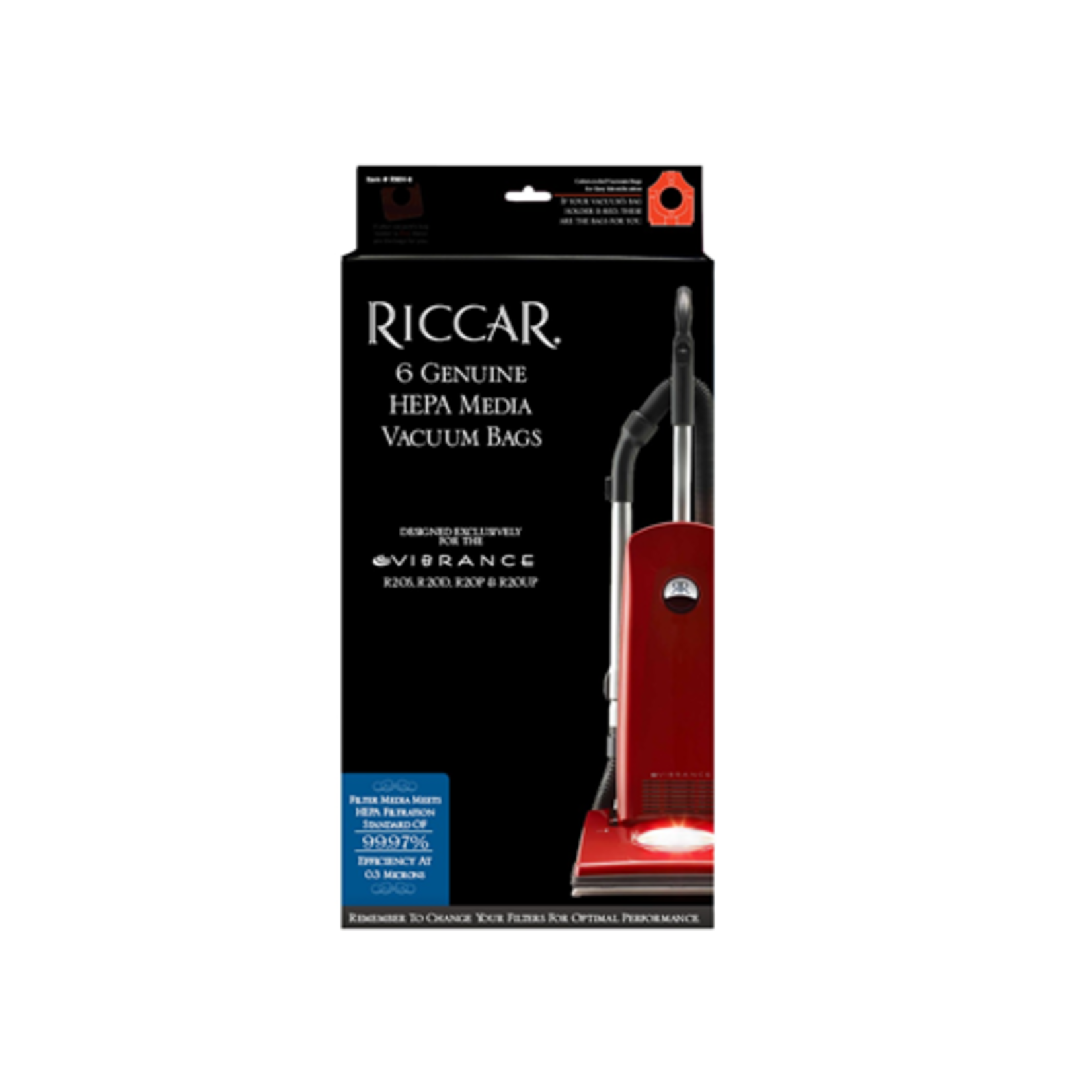 Riccar Riccar Type "M" R20 Series HEPA Vacuum Bags - 6pk - RMH-6.2