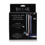 Riccar Riccar Type "W" Brilliance HEPA Vacuum Bags - 6pk, RWH-6