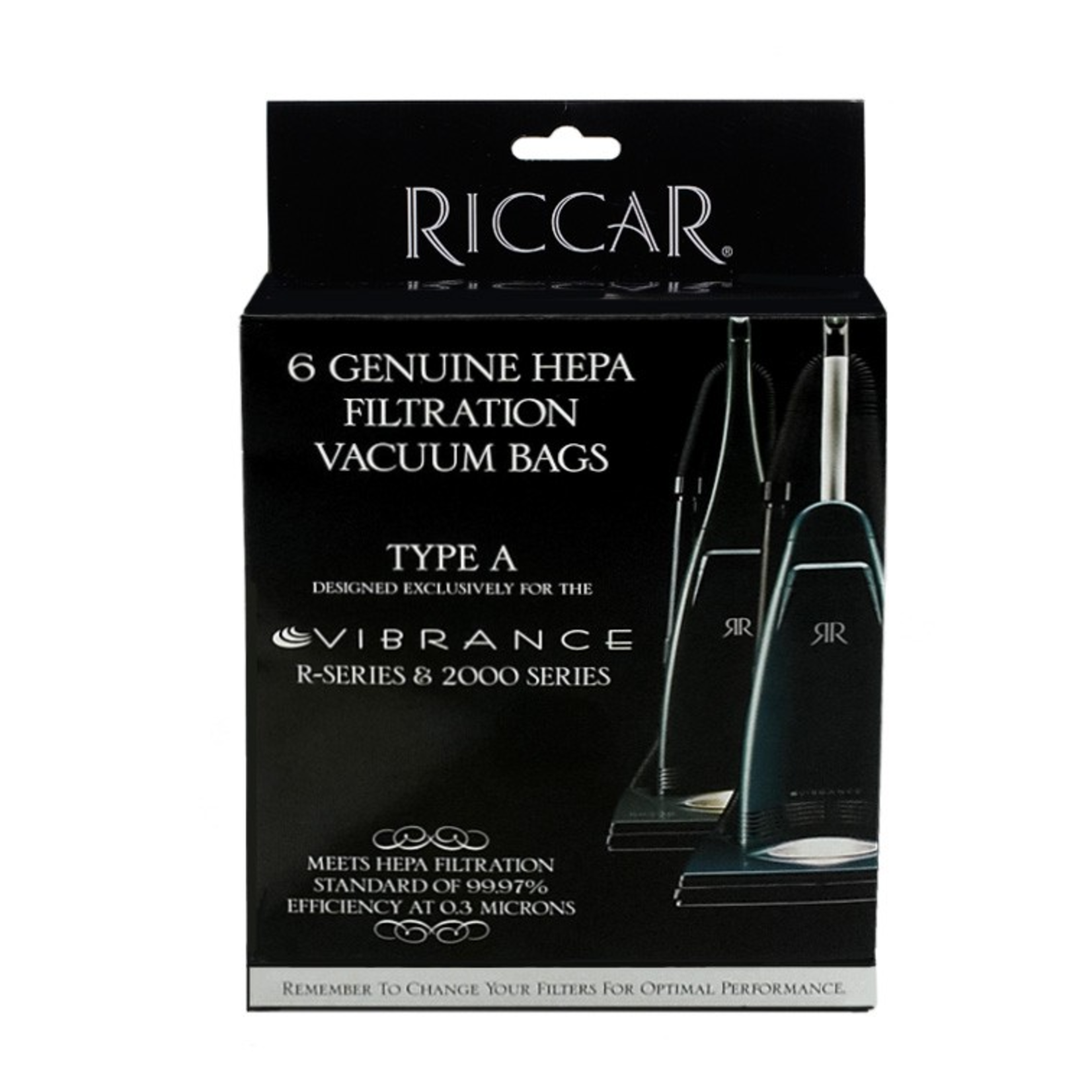 Riccar Riccar Type "A" Vibrance HEPA Bags (6pk) RAH-6