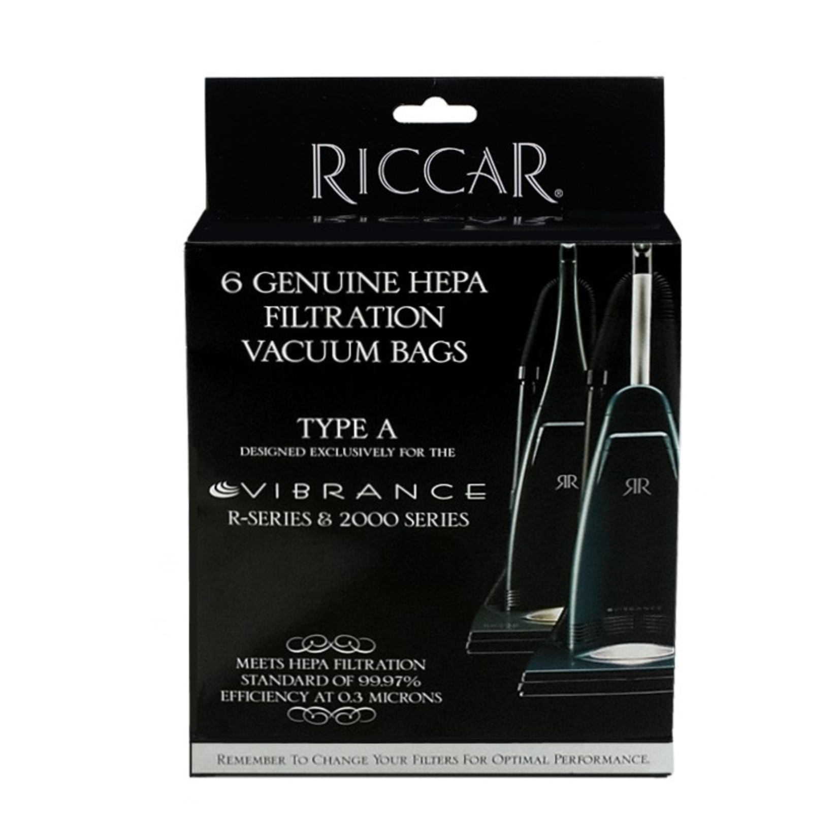 Riccar Riccar Type "A" Vibrance HEPA Vacuum Bags - 6pk