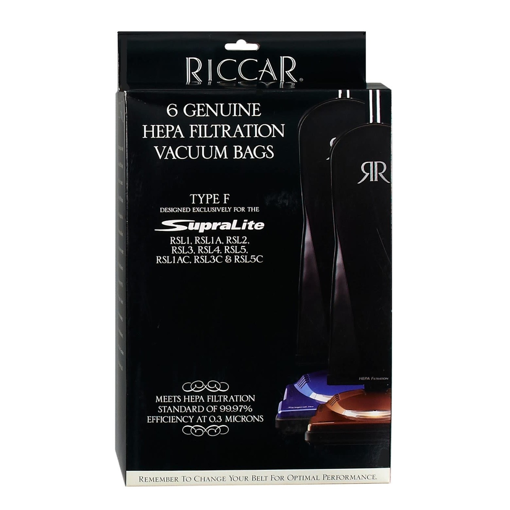 Riccar Riccar Type "F" HEPA Vacuum Bags - 6pk (RFH-6)