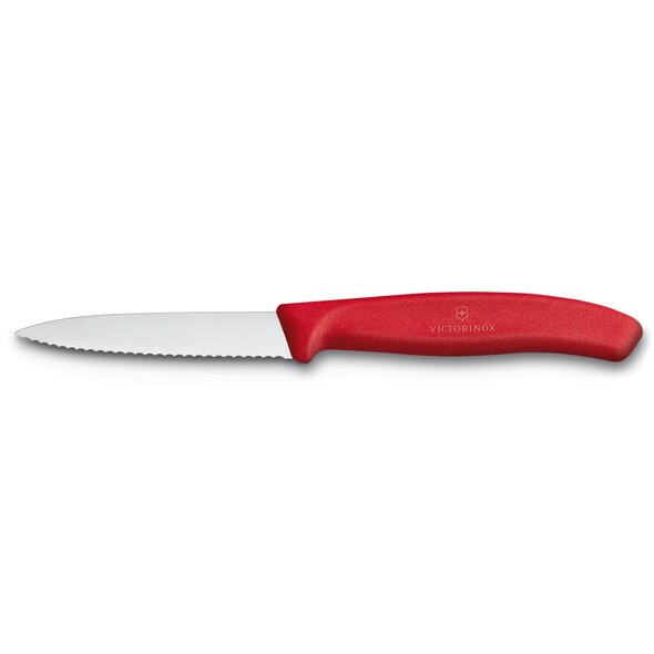 Victorinox Victorinox 3-1/4-Inch Scalloped Paring Knife-Red