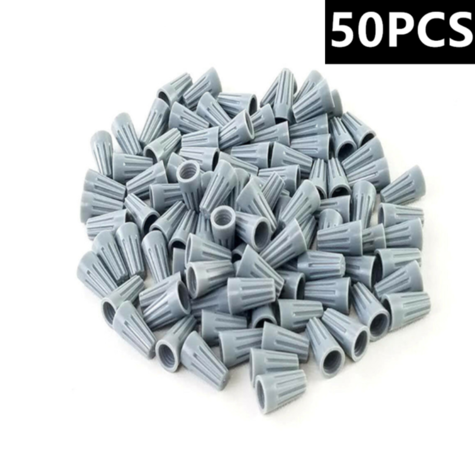 Generic Central Vacuum Grey Wire Twist Nuts (14-22AWG) - pkg. of 50