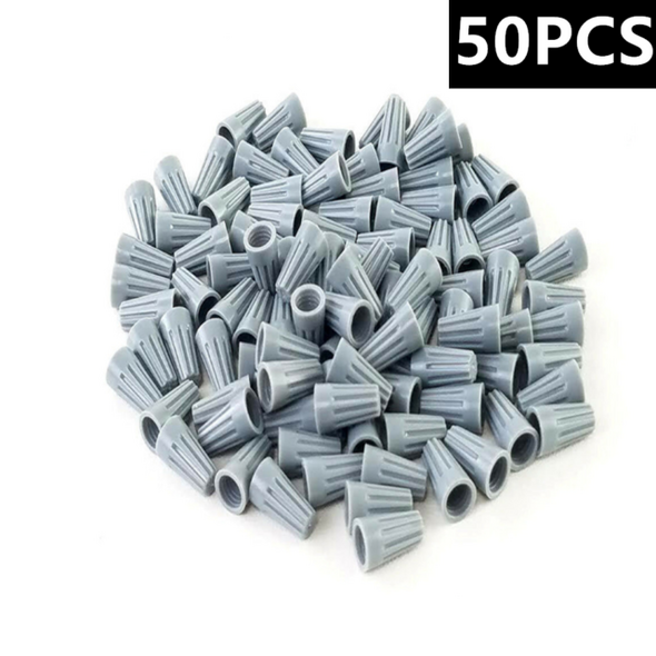Generic Central Vacuum Grey Wire Twist Nuts - 14-22AWG - Pack of 50