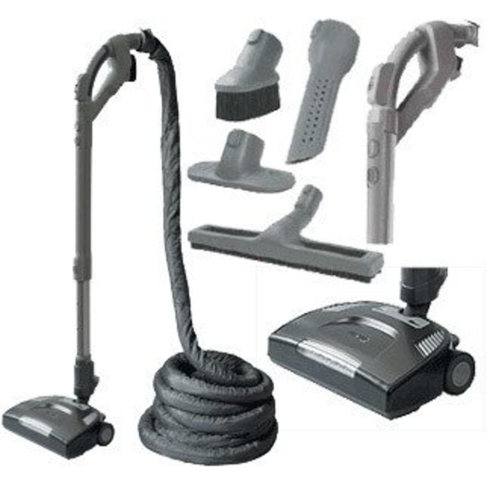 BEAM BEAM 35’ Q Power Team Central Vacuum Kit (35-Foot Hose, Tools & Power Nozzle)