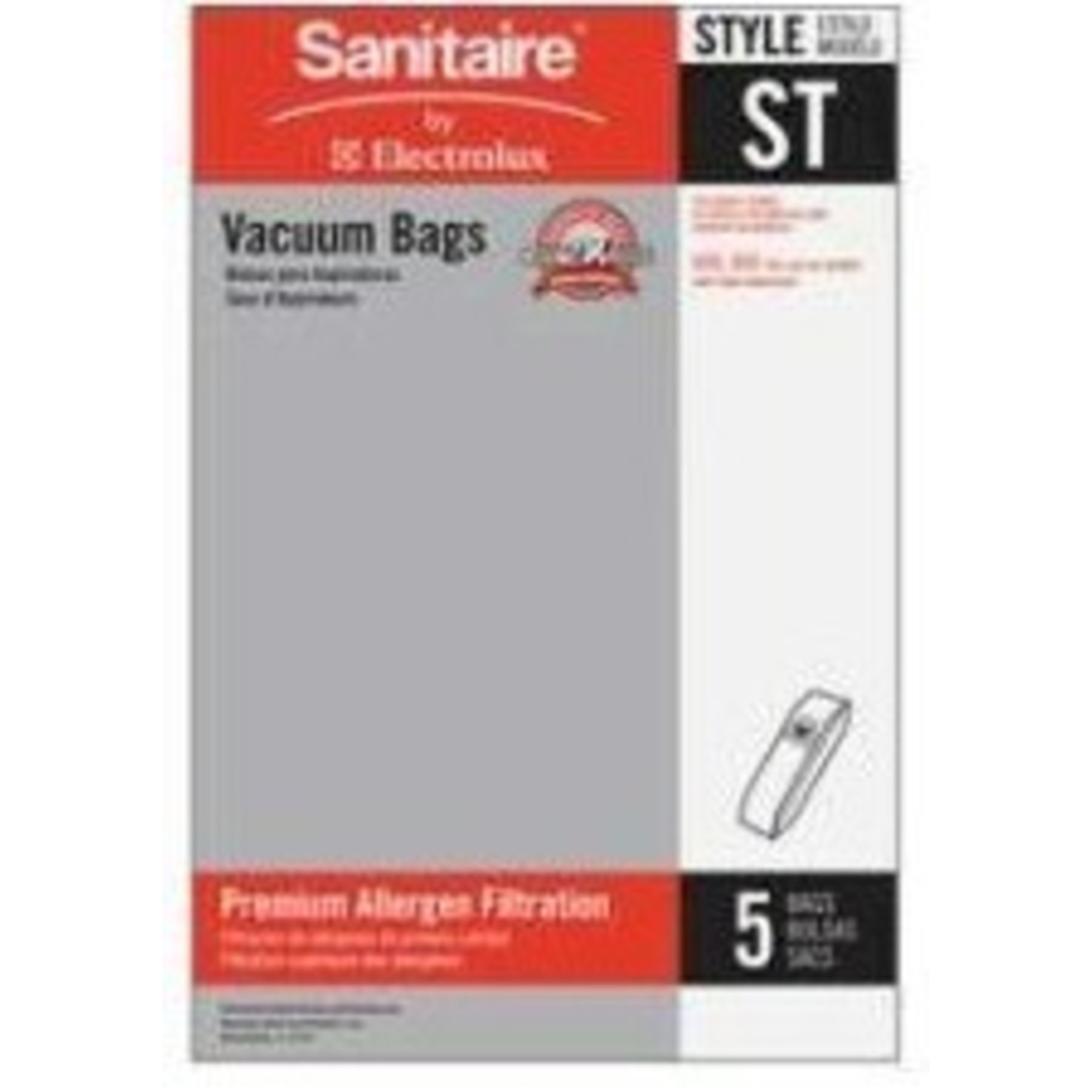 Sanitaire Sanitaire 63213B Style "ST" Cloth Vacuum Bags - 5pk