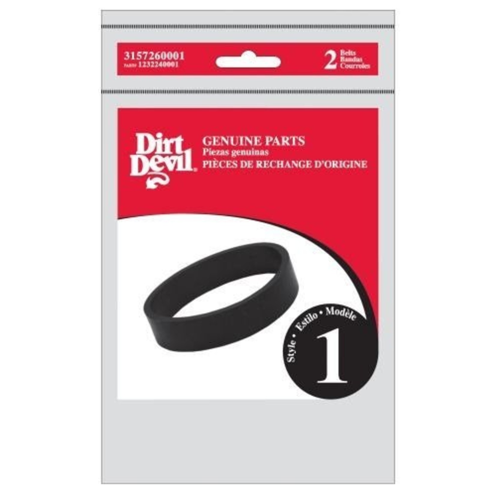 Dirt Devil Dirt Devil & Royal Style "1" Vacuum Belts - 2-Pack