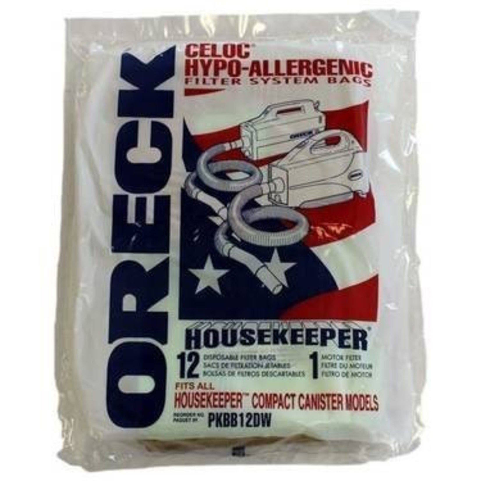 Oreck Oreck Type "BB" Vacuum Bags - 12 Pack + 1 Filter