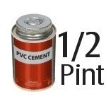 Whitlam 8oz (1/2 Pint) of Clear Regular PVC Cement - Glue