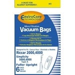 Simplicity Simplicity 2000, 4000, 5000, 6000 Type "A" Paper Vacuum Bags - 6-Pack