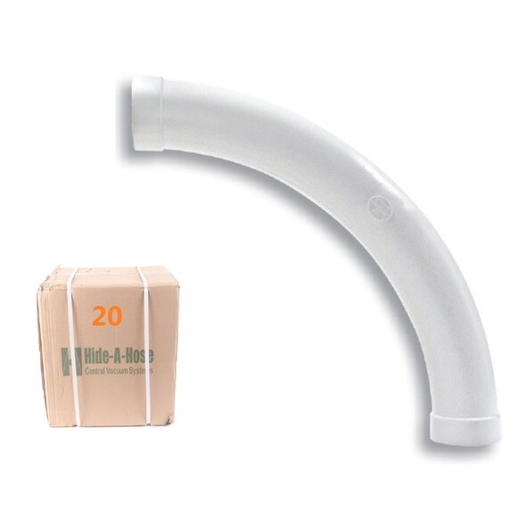 Vaculine VacuLine Large 90° Sweep Fitting for Hose Retraction - Box of 20