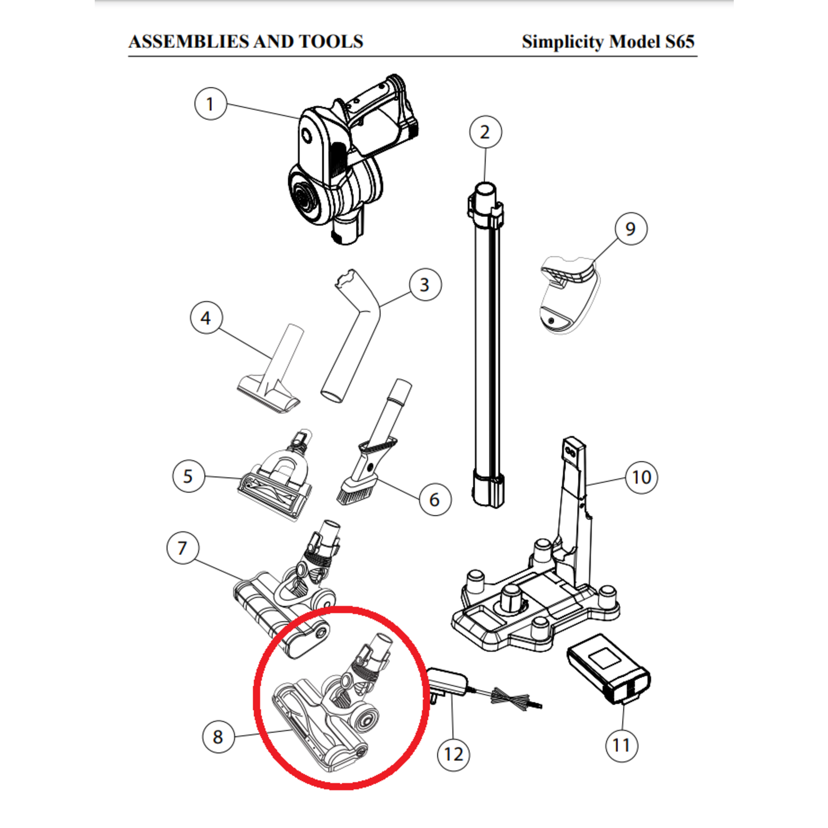 Simplicity Simplicity S65 Carpet/Barefloor Nozzle