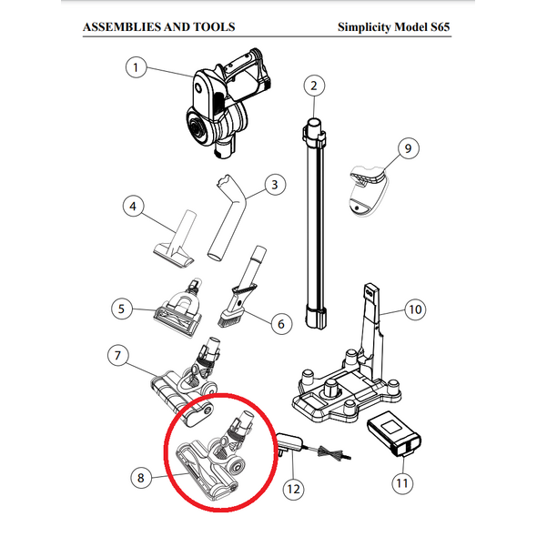 Simplicity Simplicity S65 Carpet/Barefloor Nozzle
