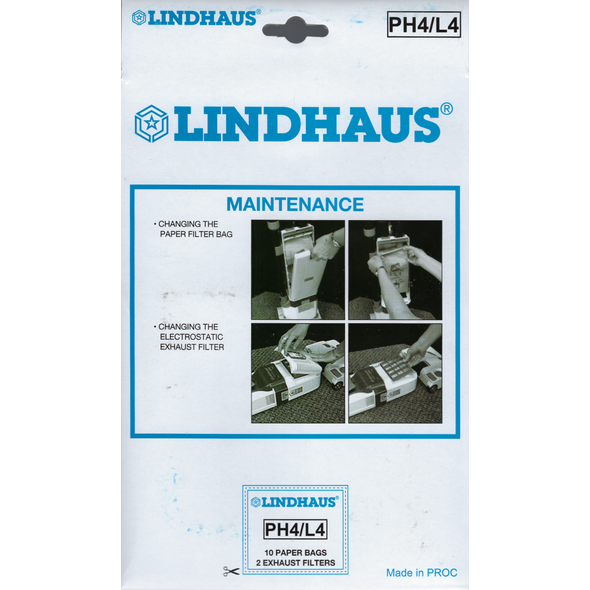 Lindhaus Lindhaus PH4 Paper Vacuum Bags - 10 Bags + 2 Filters