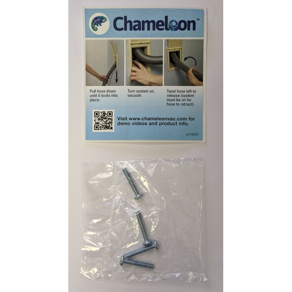 Chameleon Chameleon Central Vacuum Valve Trim Kit  - White