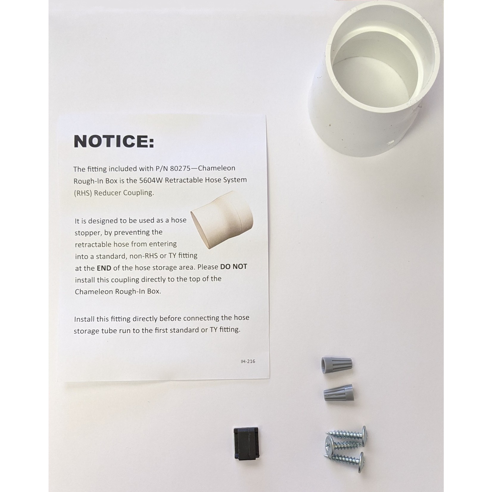 Chameleon Chameleon Central Vacuum Rough-In Stud Bracket Assembly