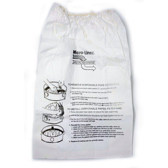 Modern Day Modern Day & Silent Master 8 Gallon Elastic Top Central Vacuum Paper Bags - 3 Pack