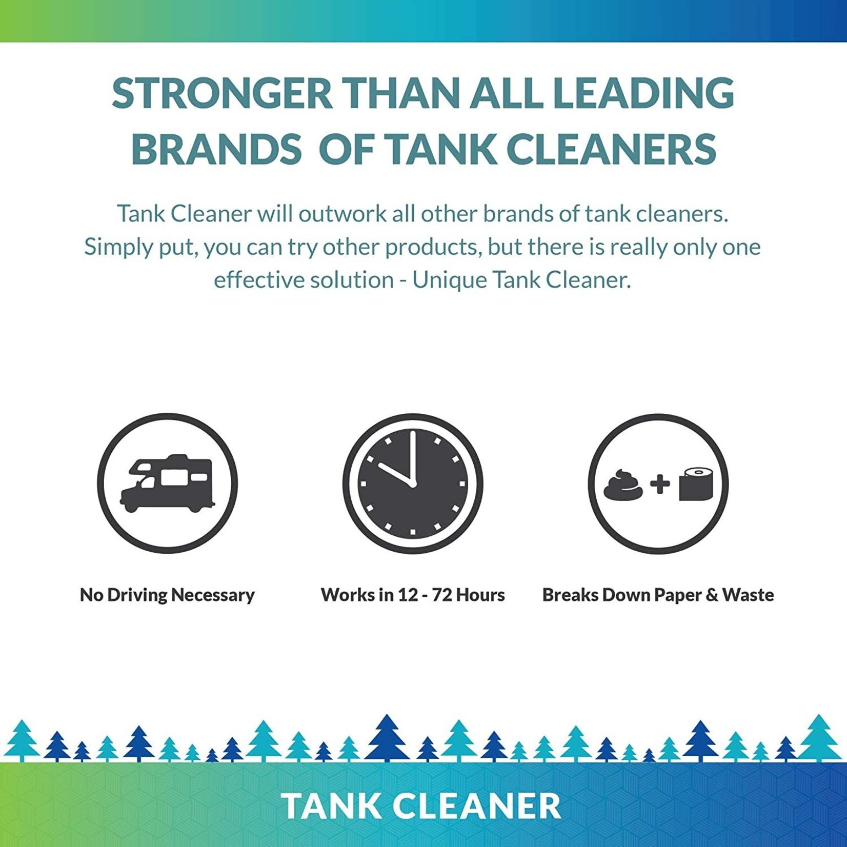 Unique Manufacturing Unique Tank Cleaner Liquid for RV and Boat Black Holding Tanks 32 oz.
