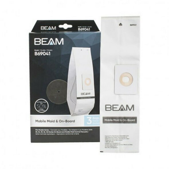 BEAM Beam Filter Vacuum Bags for Mobile Maid and On-Board - 3-Pack