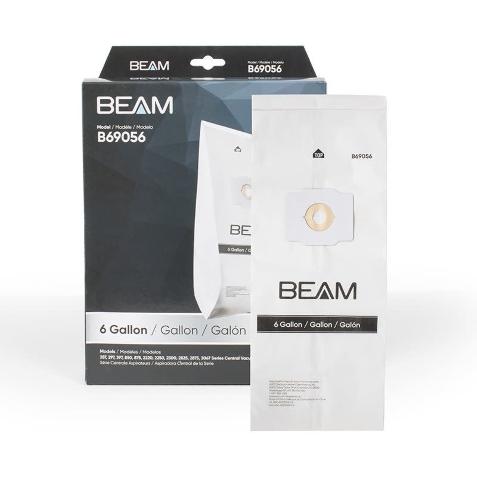 BEAM Beam & Electrolux 6 Gal Central Vac Vacuum Bags - 3-Pack