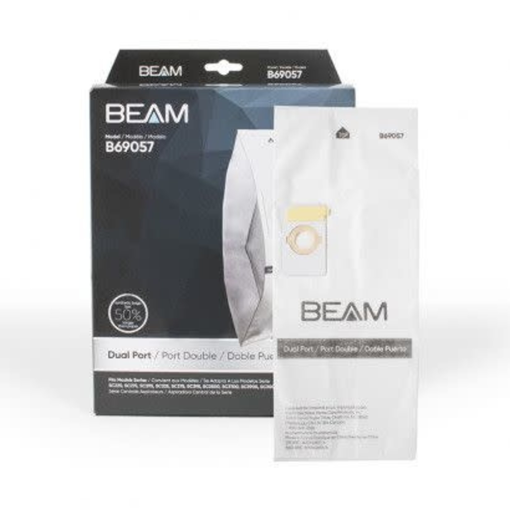 BEAM Beam 2-Hole Power Unit Vacuum Bags - 3-Pack