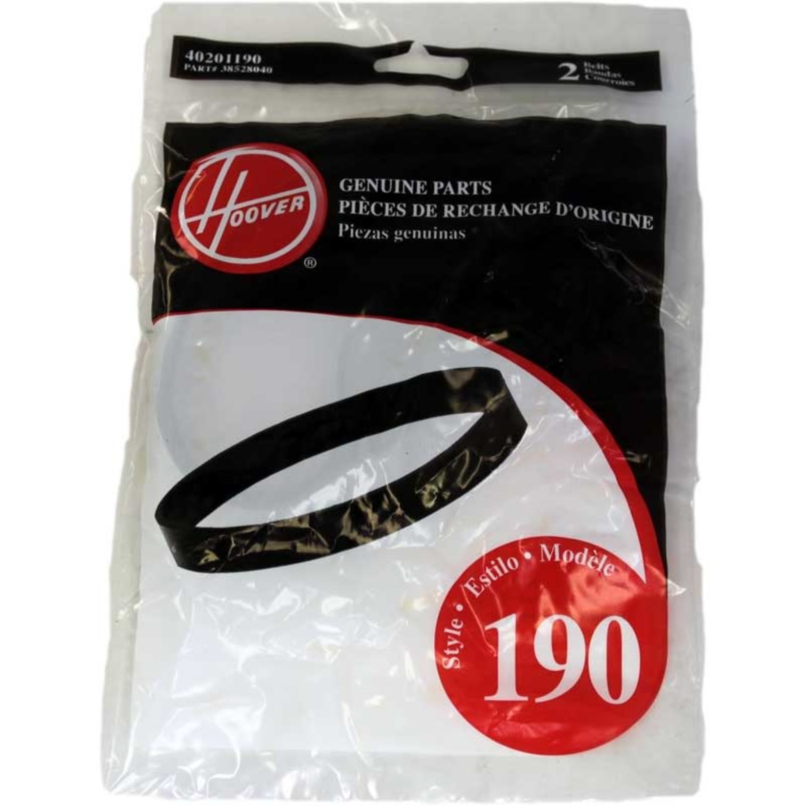 Hoover Hoover Style 190 Vacuum Belts - 2-Pack