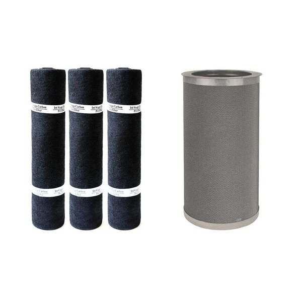 Amaircare Amaircare 16"M Plus Annual Kit - 3 Carbon Pre-Filters & 1 VOC Canister