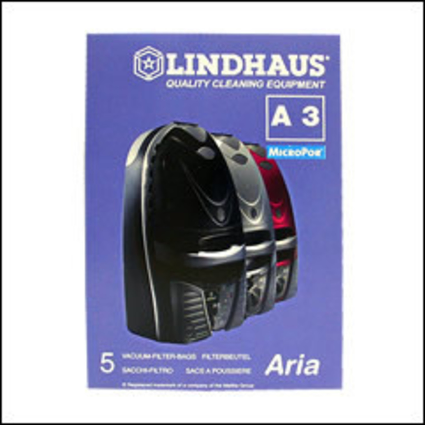 Lindhaus Lindhaus "A3" HEPA Cloth Bag (5pk)
