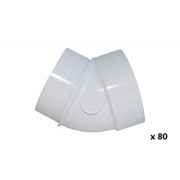 Vaculine Vaculine M/F 45° Elbow Fitting - - Box of 80