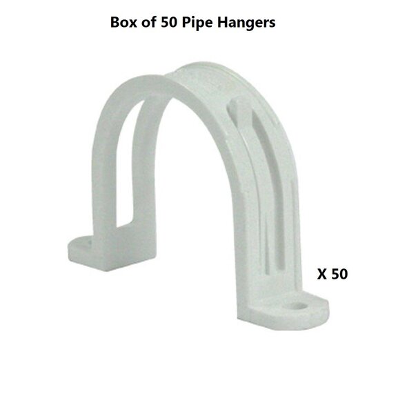 Vaculine Central Vacuum Pipe Hanger Clamp - - Box of 50