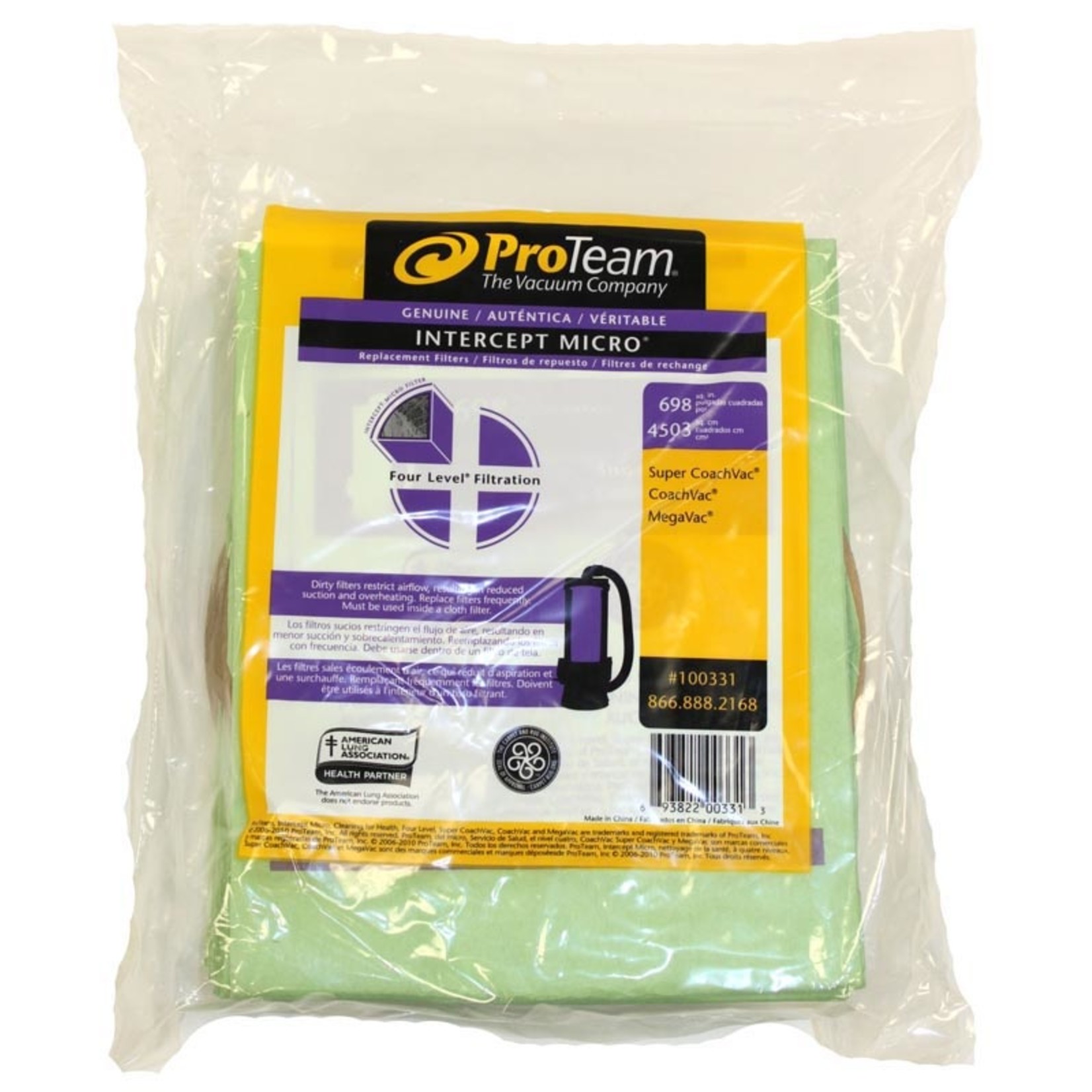 ProTeam ProTeam 10 QT Quart Vacuum Bag - Circle Collar (10pk)