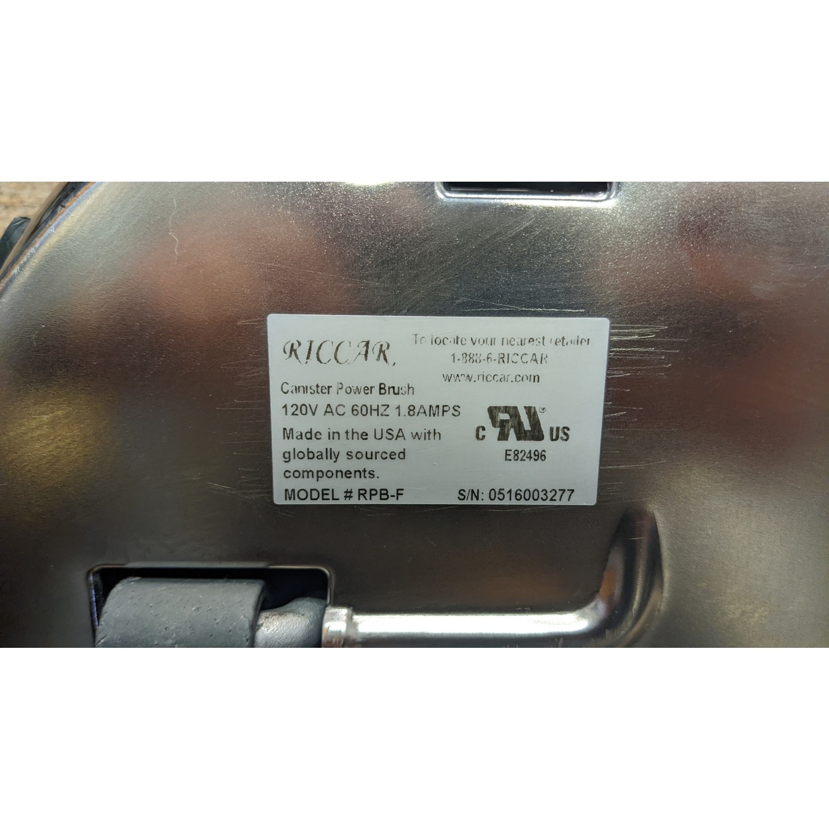 Riccar Refurbished Riccar RPB-F Power Nozzle - 0516003277