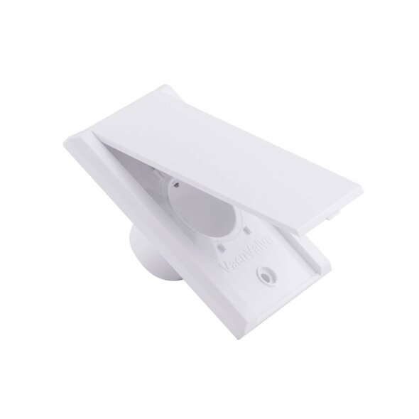 Vacu-Valve Vacu-Valve Low Volt Rectangle Door Inlet Valve - White