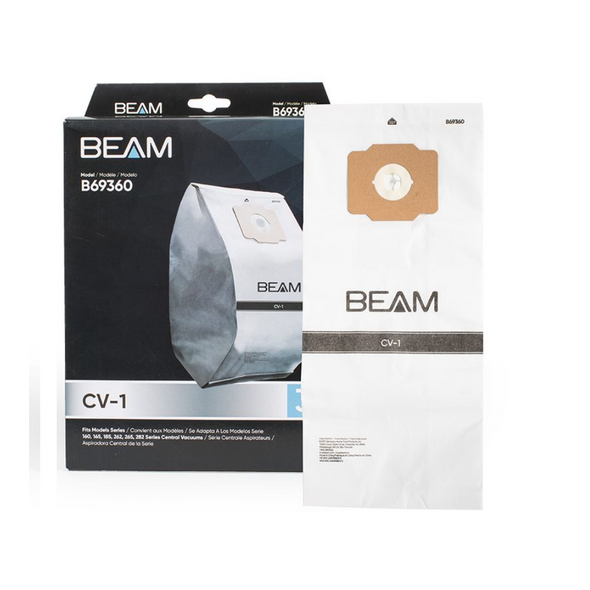 BEAM Beam  CV-1 & Vacuflo Model 200 Central Vacuum Paper Bags - 3 Pack
