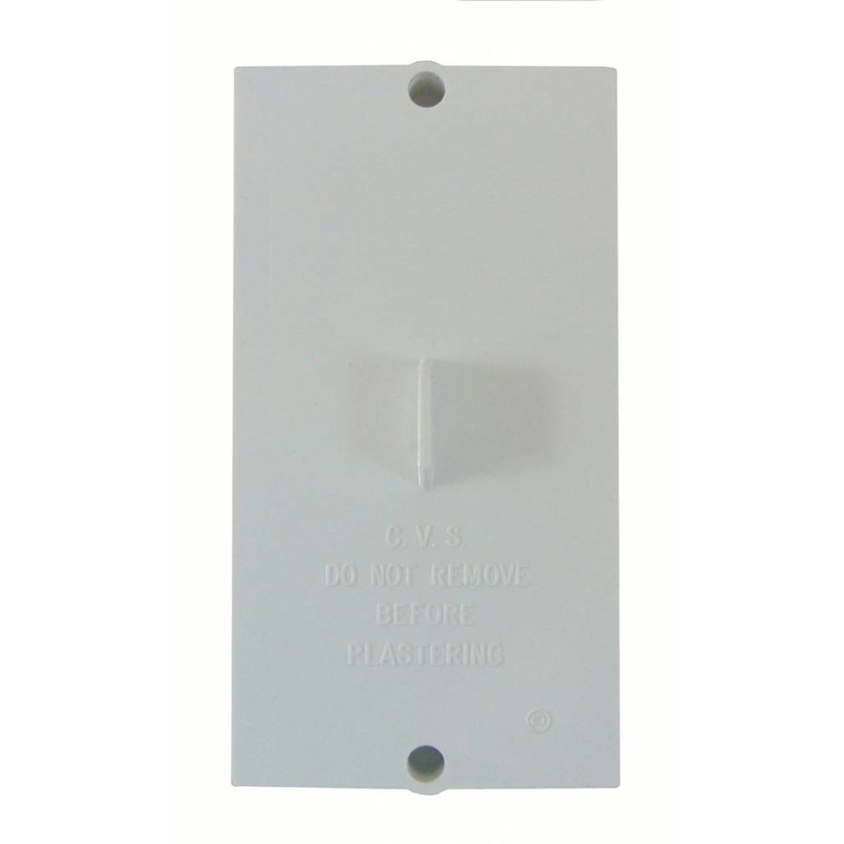 Hayden Central Vacuum Inlet Valve Cover Plate - White