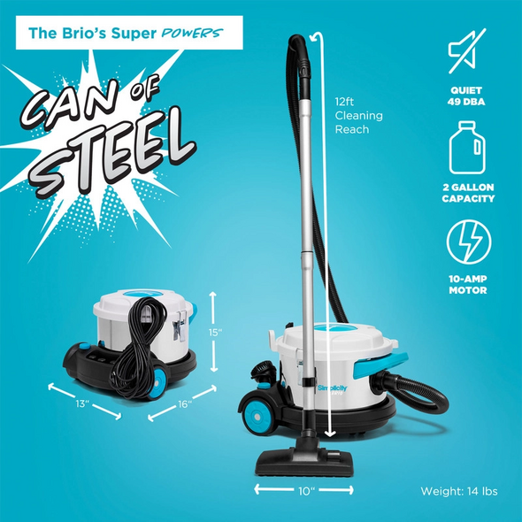 Simplicity Simplicity Brio Canister Vacuum with Variable Speed