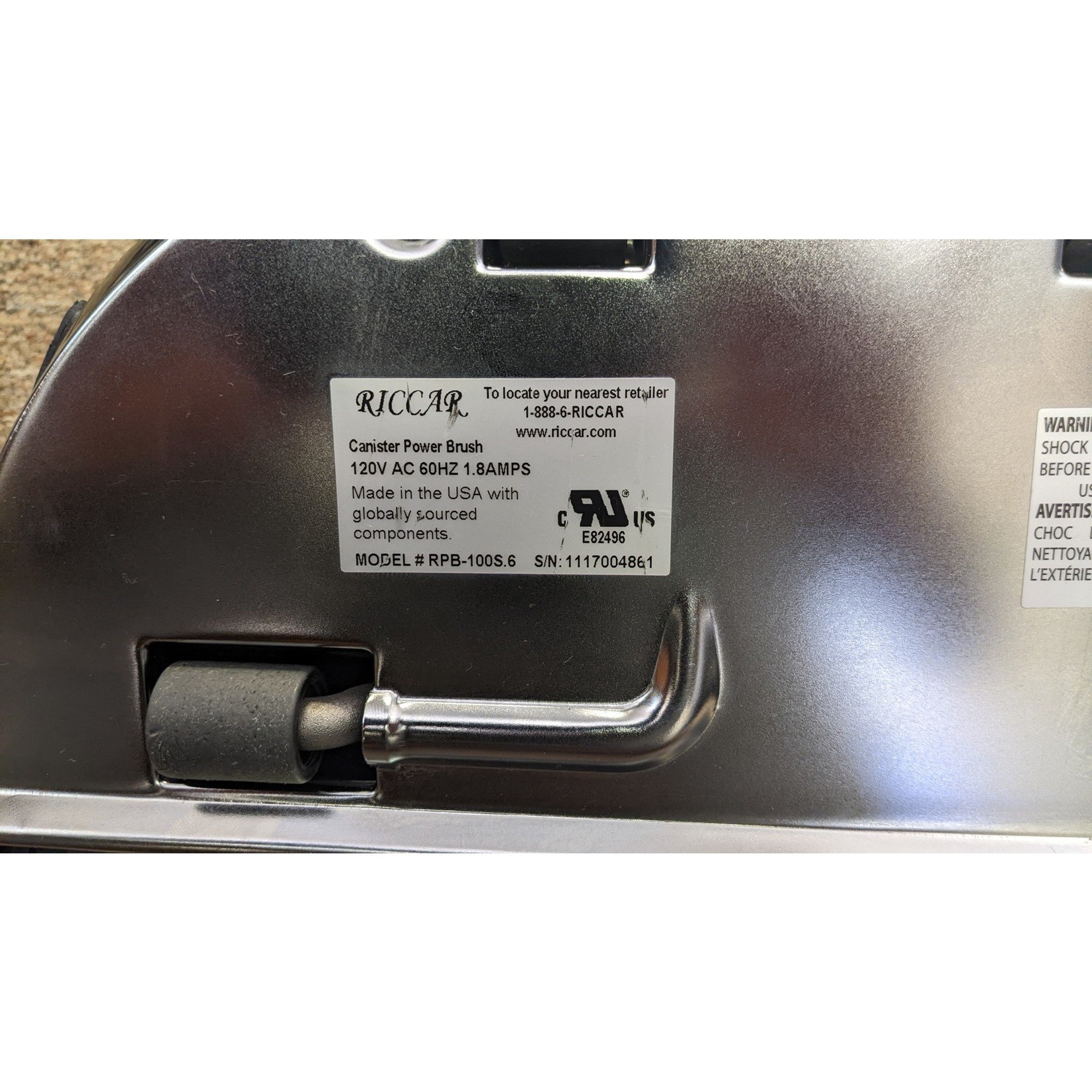 Riccar Refurbished Riccar RPB-100S.6 Power Nozzle - 1117004861